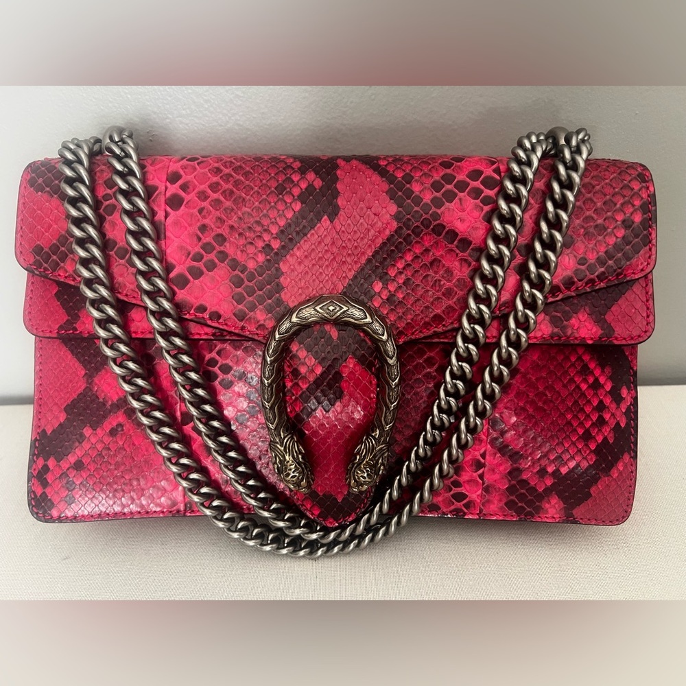 Gucci Exotic Fushia Dionysus Shoulder Bag